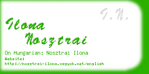 ilona nosztrai business card